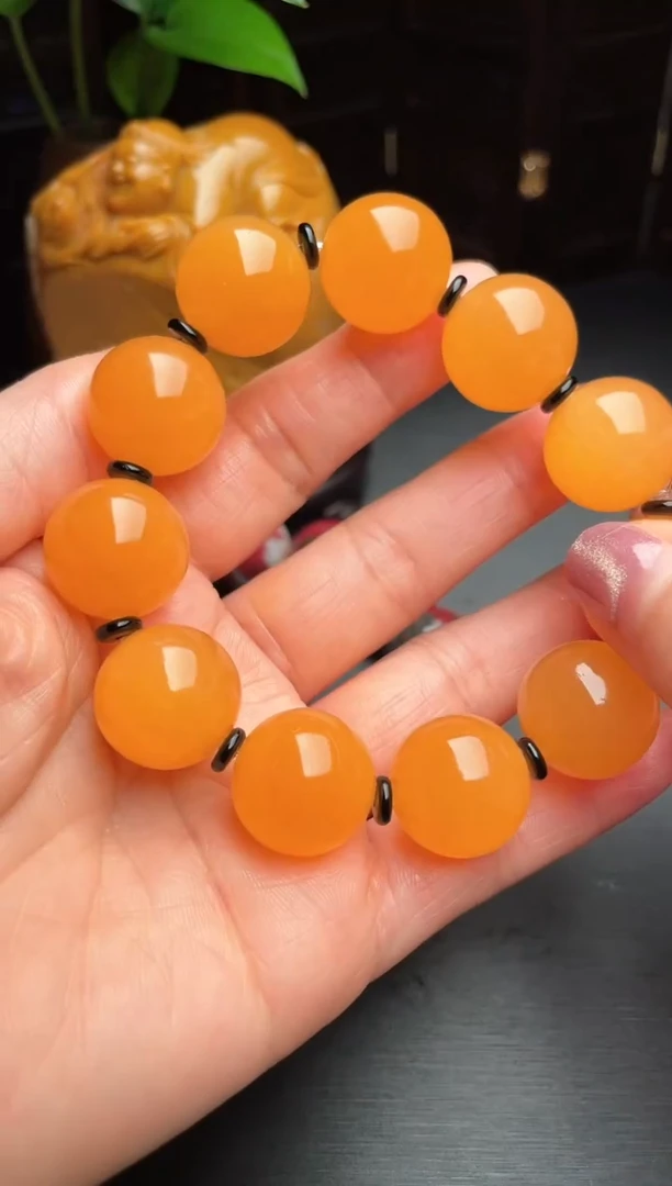 印尼石金田黄手玩件手串