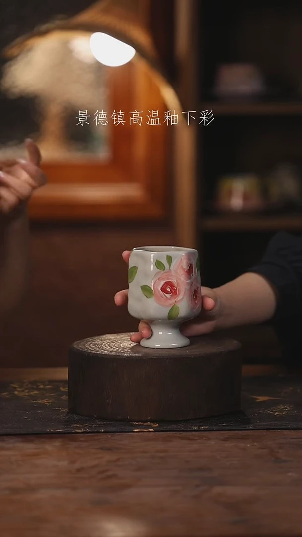 陶瓷景德镇高温釉下手绘陶瓷017