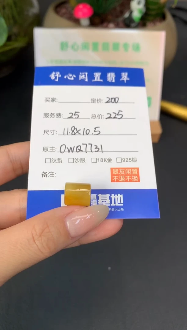 未镶嵌定制翡翠王****～A871