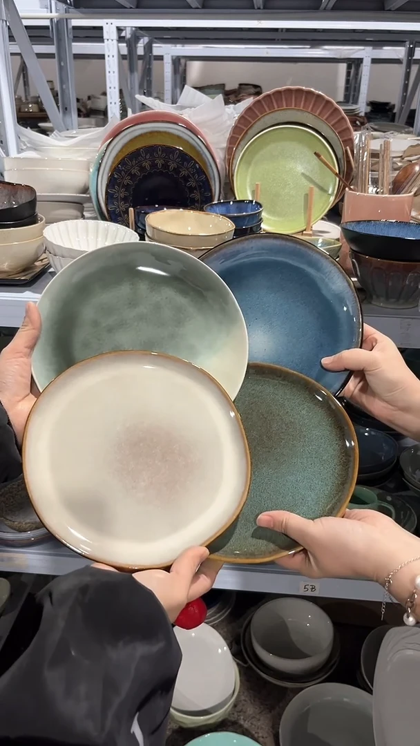 【闪购商品】瓷片外贸尾货瑕疵满20包邮X4 小盘组合