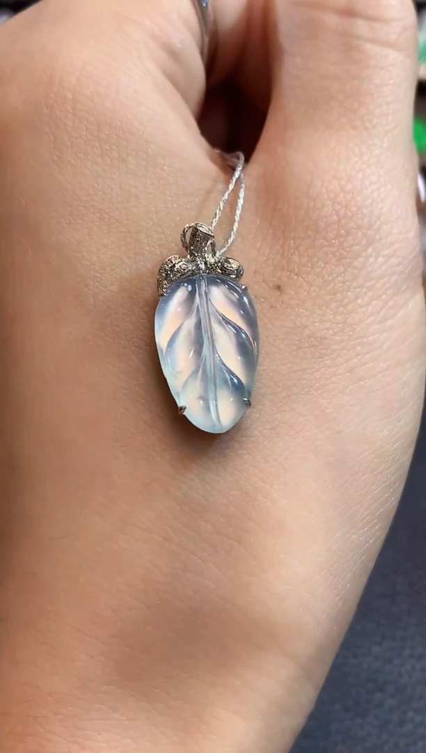 吊坠(不含链)18K金镶嵌翡翠C5