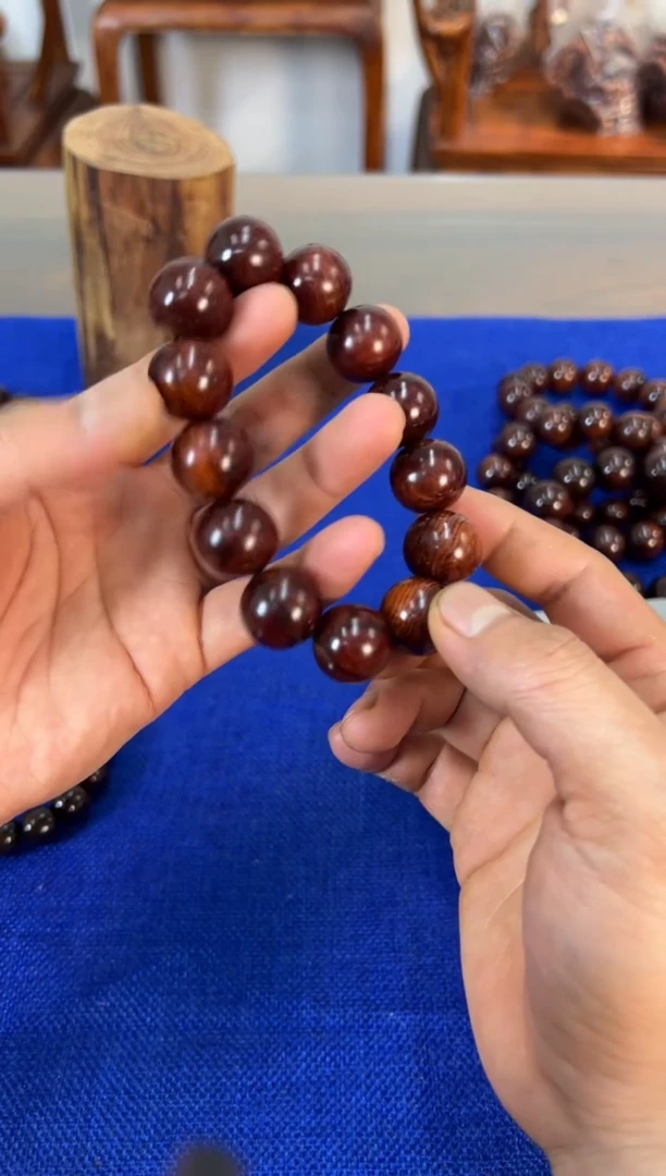 手串/手链黄花梨/降香黄檀1.8紫油梨水波纹手串