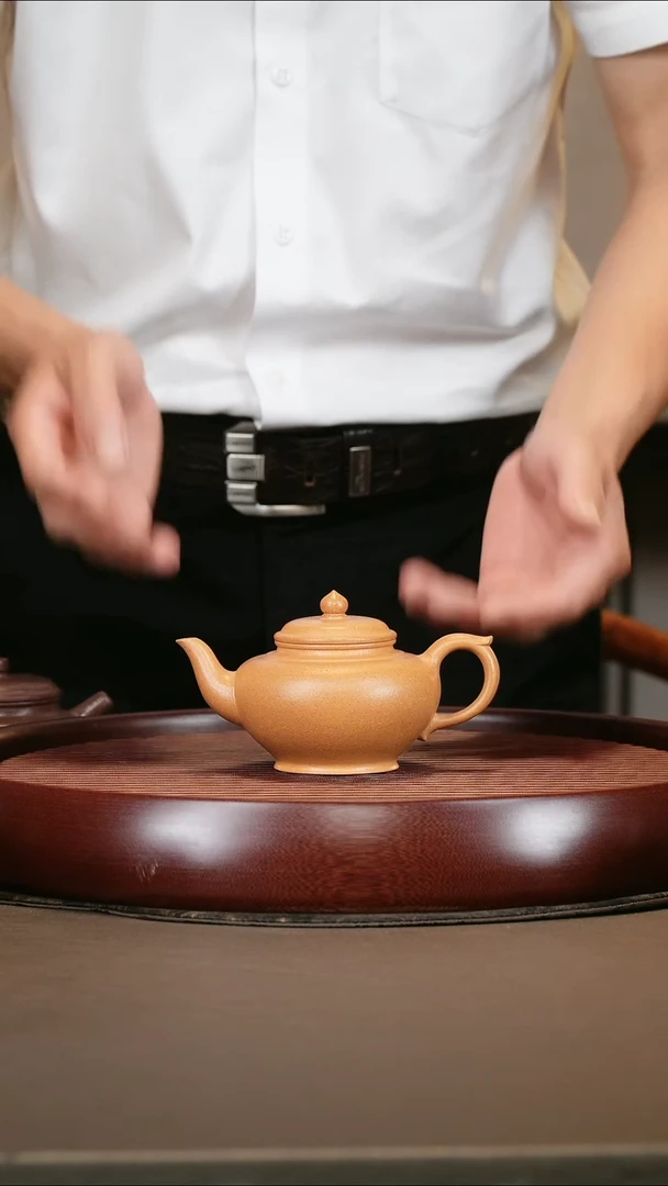 茶壶紫砂金黄段/笑樱