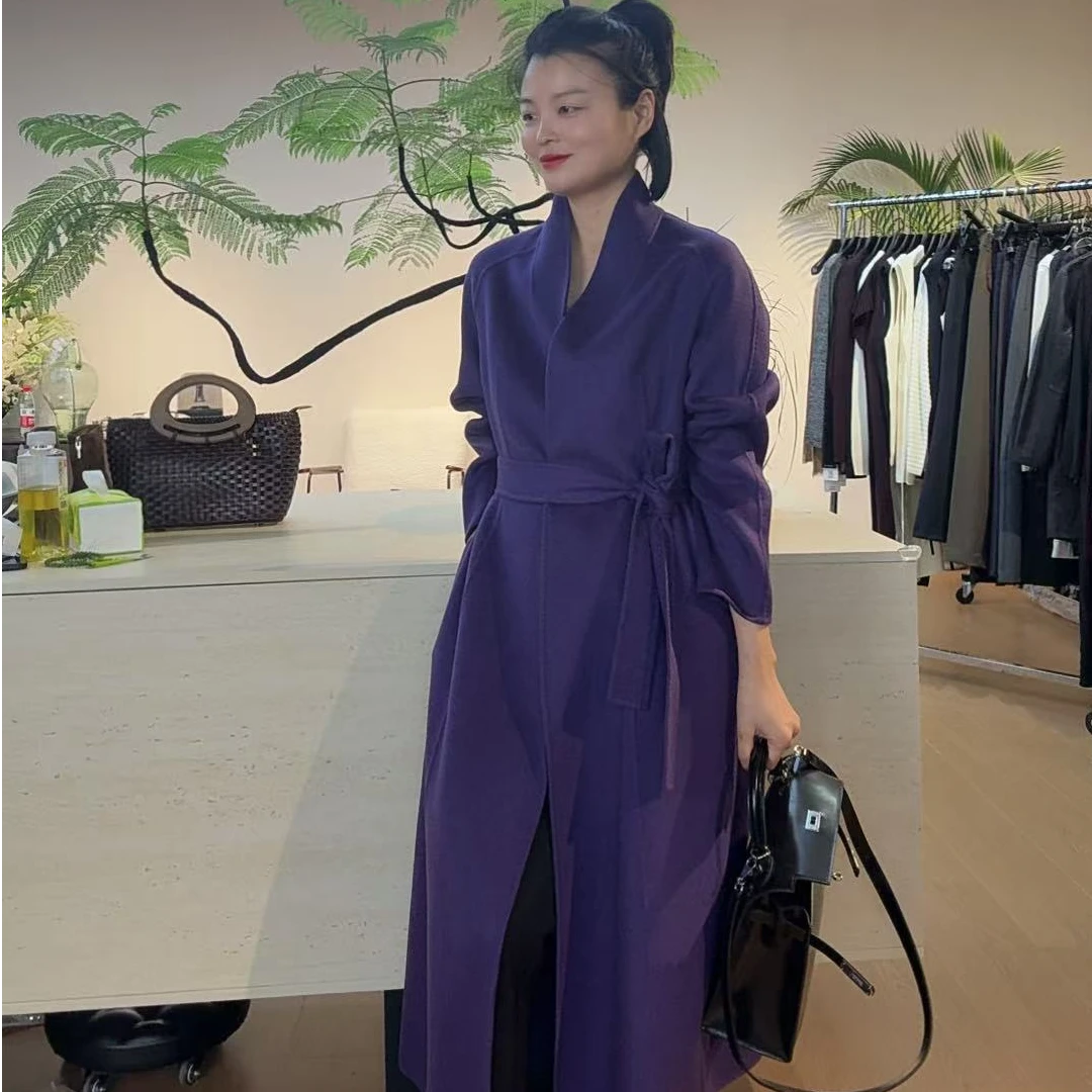 TANTAN 百搭显瘦气质宽松中长款大衣2457