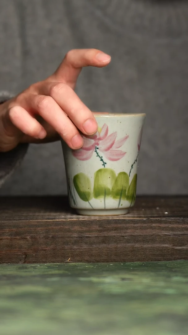 【闪购商品】杯青诗手工手绘瓷器