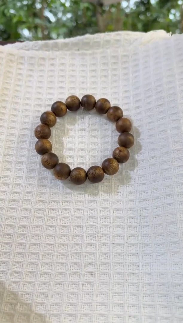 沉香手串沉香奇楠沉香手串14mm圆珠单圈16克 多样性发一