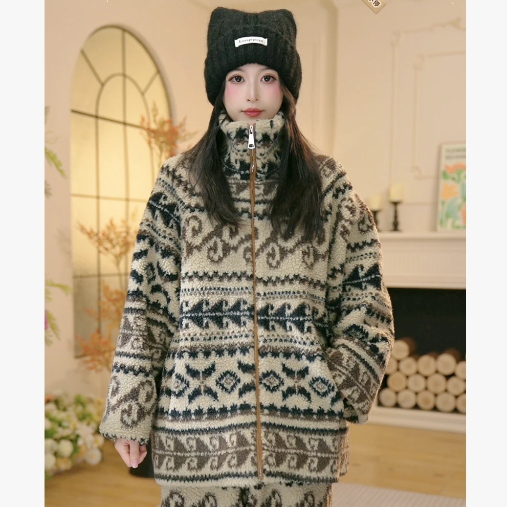 【米咖费尔岛】p冬季新款加绒厚款家居服高颜值柔软睡衣套装