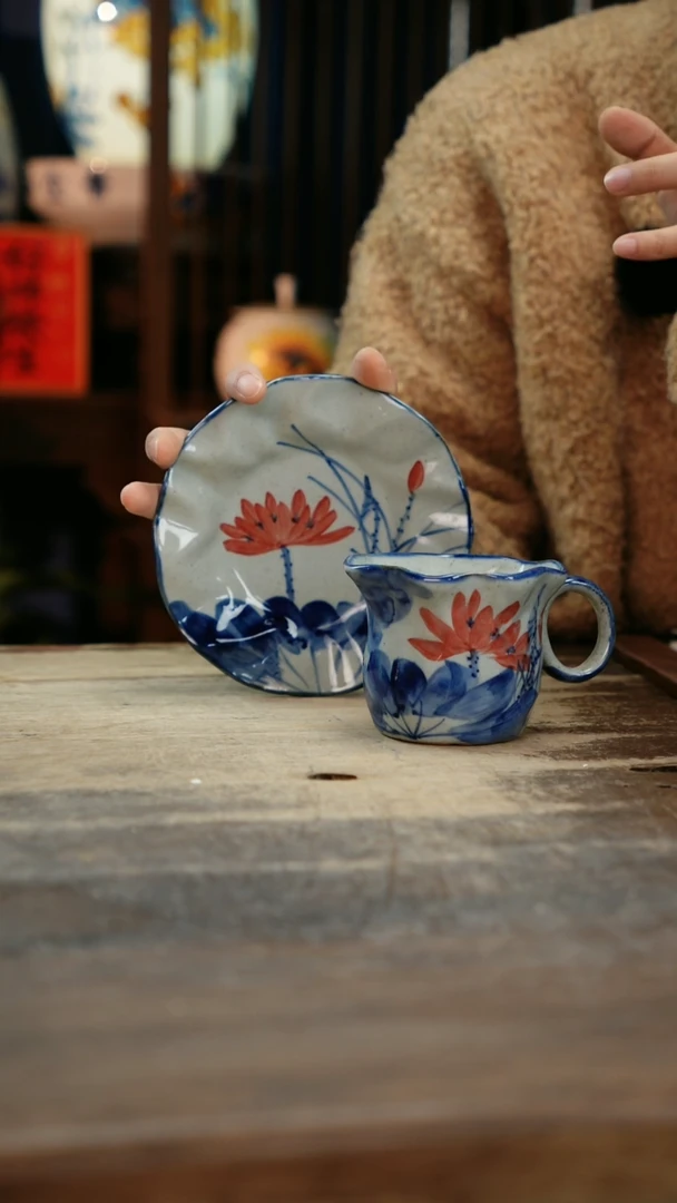 【闪购商品】瓷片景德镇纯手工釉下彩精品餐具