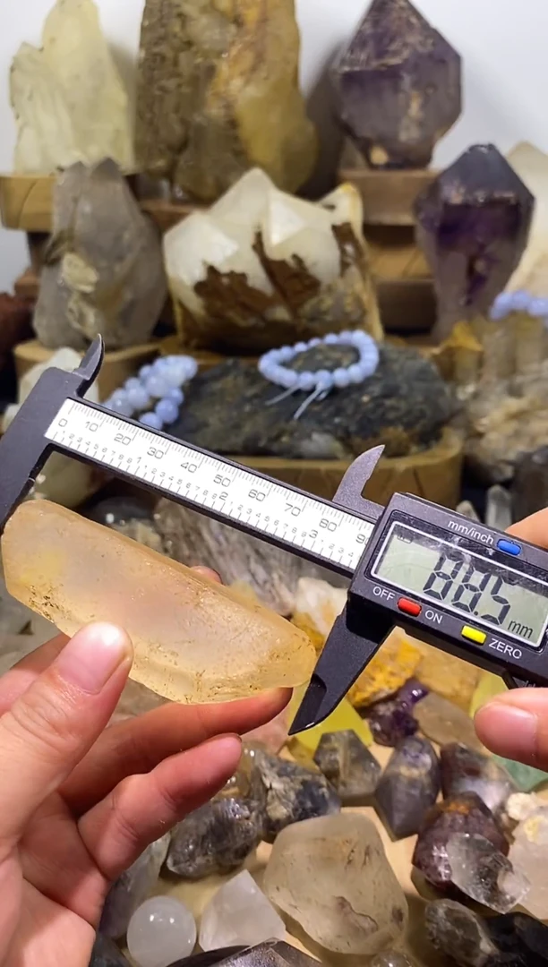 水晶珠宝半成品未镶嵌14号全净体万花筒原石
