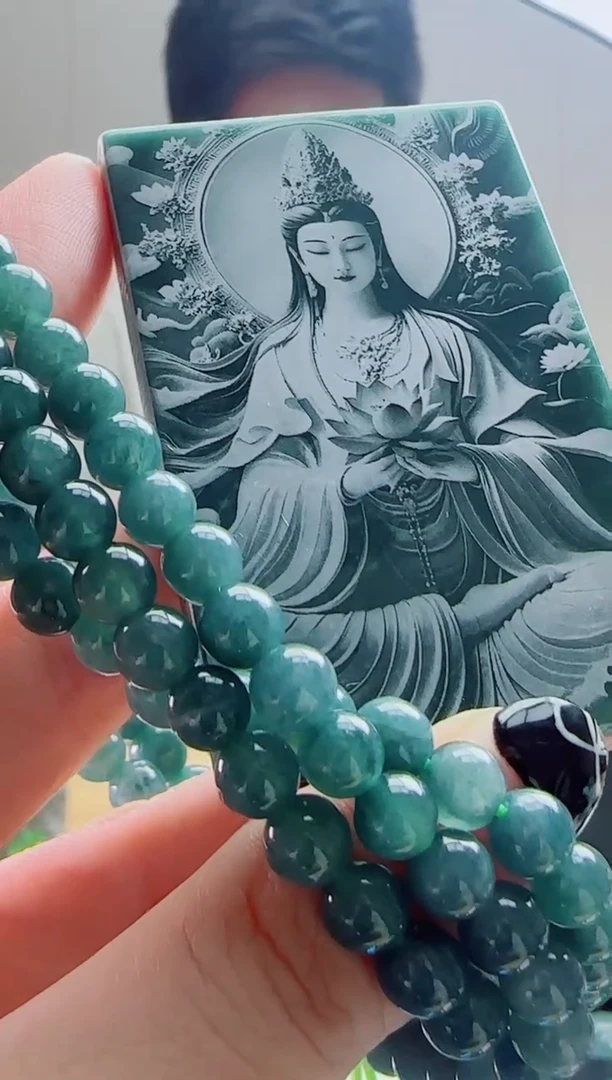 颈饰未镶嵌翡翠天然A货翡翠   多样性随机发其一
