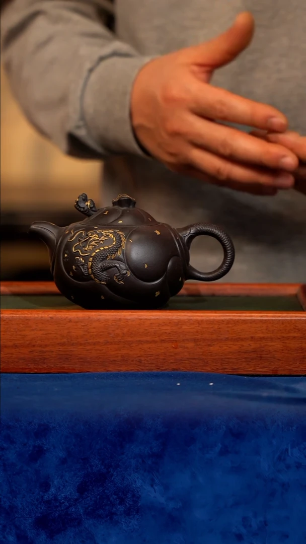 紫砂 宜兴紫砂 TZP 乌金砂 鱼化龙