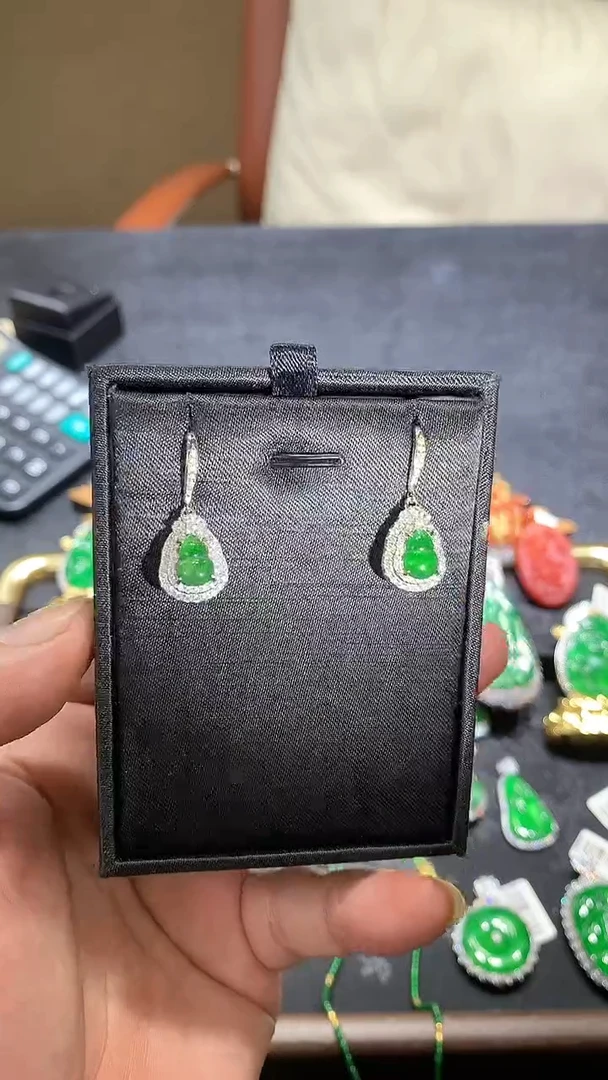 未镶嵌翡翠耳饰耳饰-多样性发货