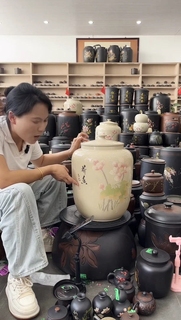 罐瑕疵 白泥 四号 茶缸 685