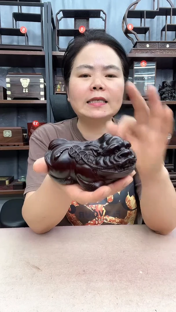 鸡翅木类端景台小李子红木工艺品172