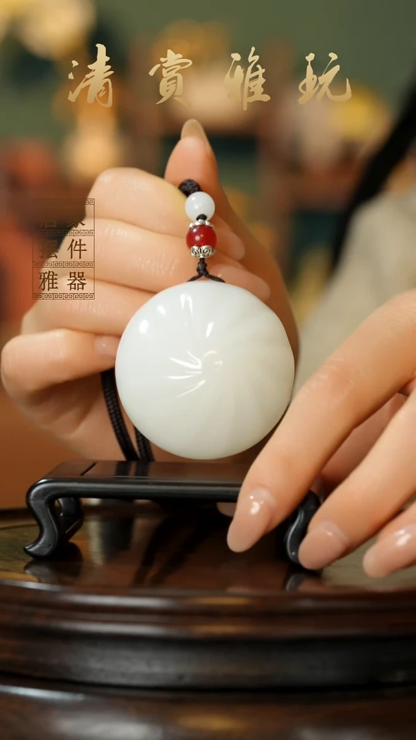 玉《蒸蒸日上小笼包》摆件