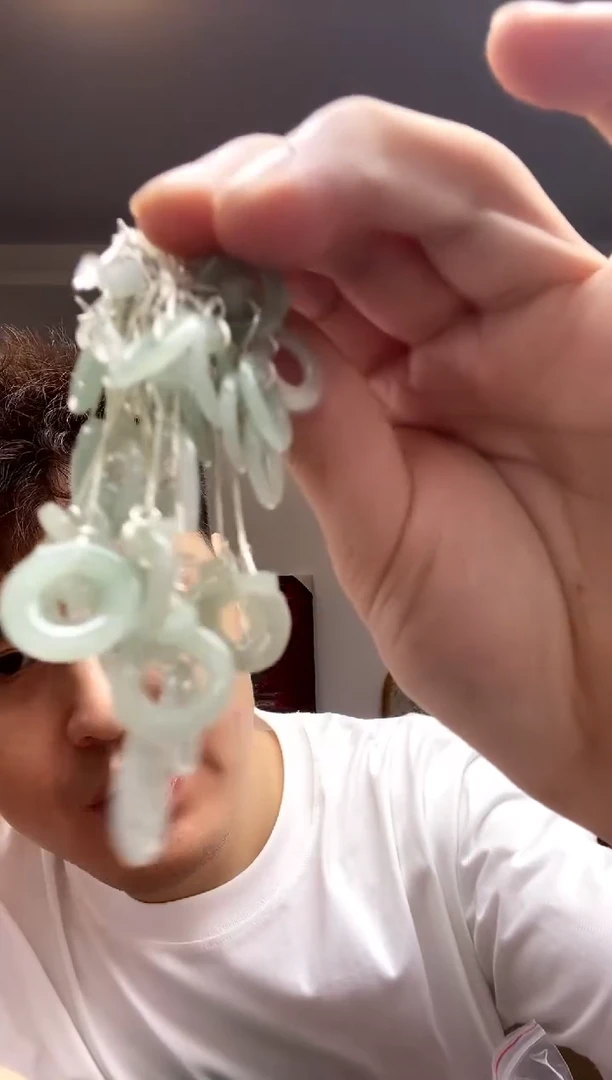 翡翠银S925镶嵌颈饰翡翠耳坠