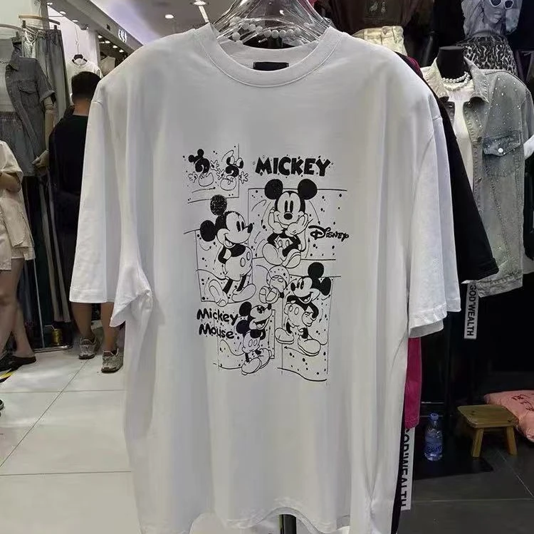 【彤彤家】8948#印图米奇磨毛半袖上衣L/400