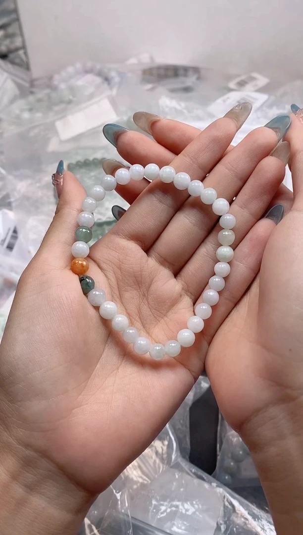 未镶嵌手串翡翠?****?天然缅A翡翠，多样性发货