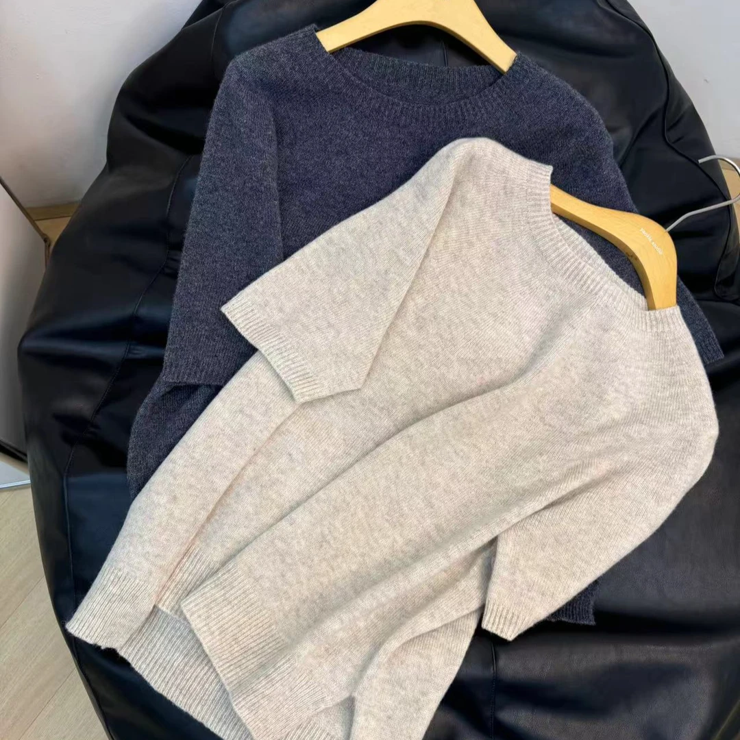 期待N久的! 100羊毛短袖毛衣 秋冬内搭首选 柔软亲肤 XG021