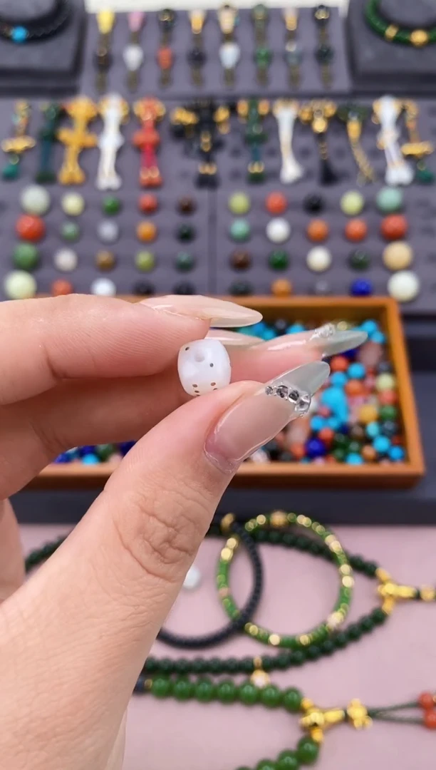 未镶嵌和田玉挂件单珠