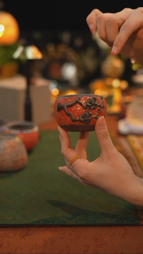 高越岩矿--红金梅花杯