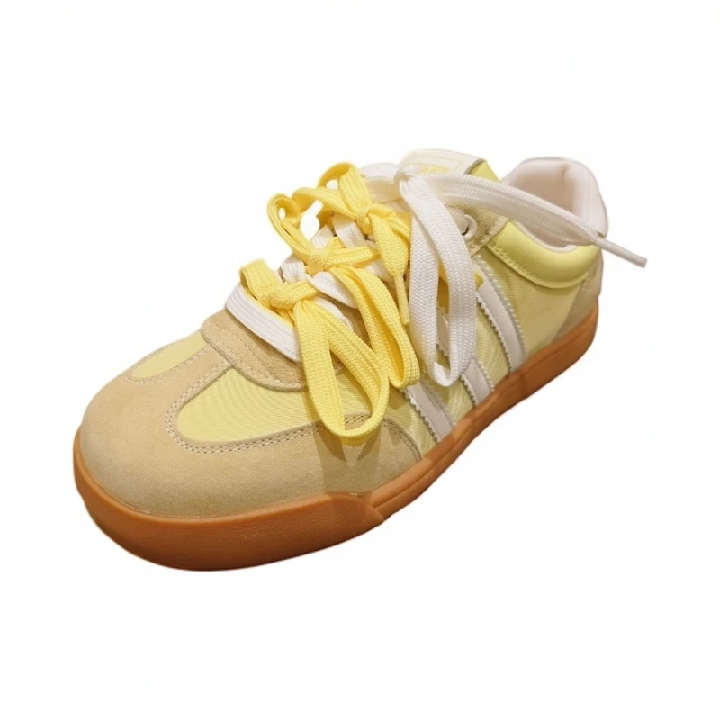 KFT脚王 女士板鞋德训鞋百搭双鞋带多鞋带网布透气休闲KA260294