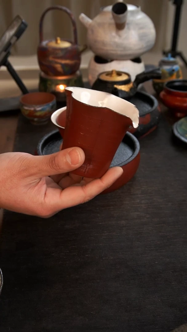 【闪购商品】其他红粉引公道527小康茶器