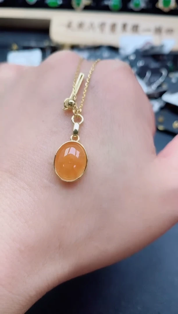 套链银S925镶嵌翡翠1