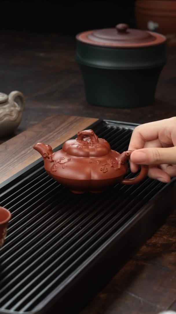 茶壶紫砂朱泥上合梅