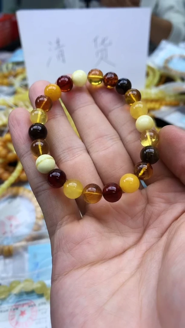 裸石蜜蜡未镶嵌S***h手串卡8