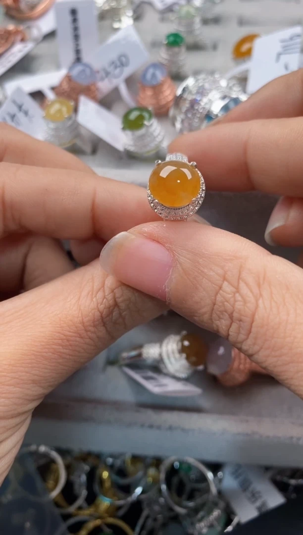 未镶嵌戒指翡翠1010---10