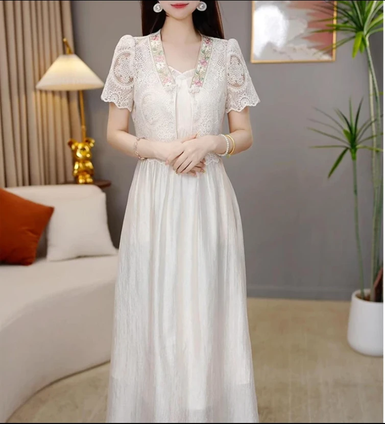 【新品上新套装】外套配连衣裙优雅气质时尚减龄休闲显瘦夏季收腰