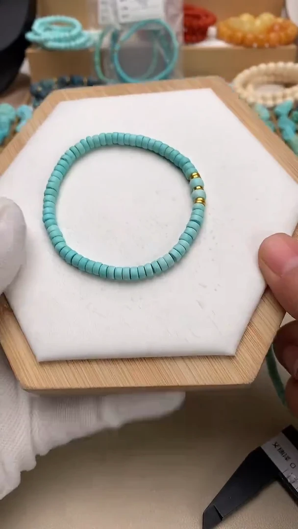 未镶嵌绿松石珠宝半成品40