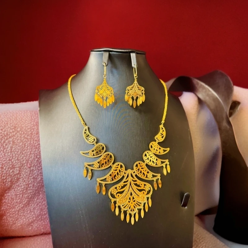 合金项链 足银قاپلىما ئالتۇن两件套J-2.67Y-34.81