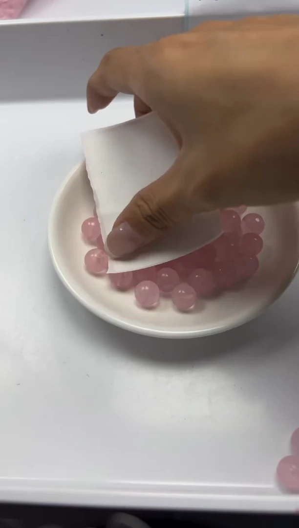 未镶嵌颈饰水晶w932粉水晶10mm*20颗