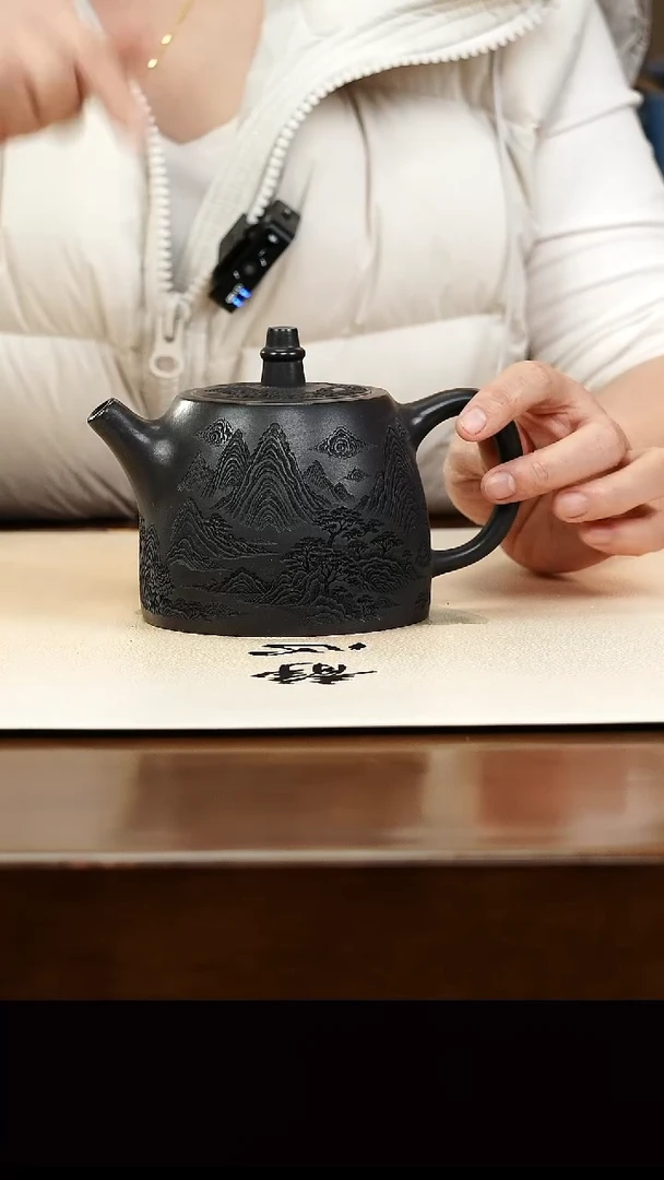 茶壶紫砂宜兴原矿紫砂壶孤品