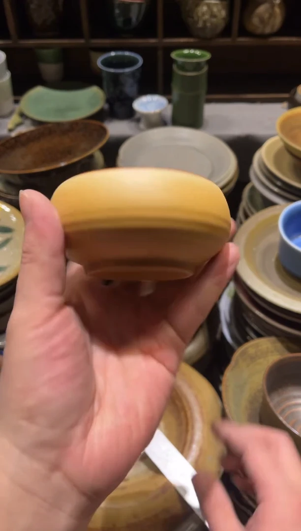 【闪购商品】瓷片312 酷金小钵味碟1个