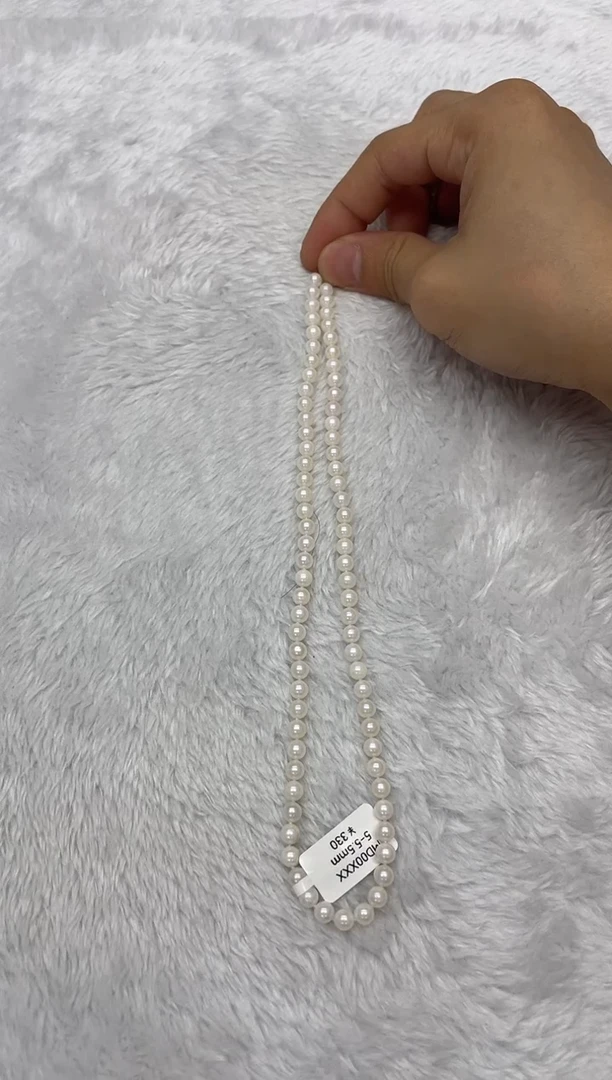 海水珍珠银S925镶嵌项链AK5-5.5mm（多样性发一）