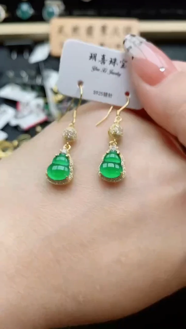 银S925镶嵌戒指翡翠1