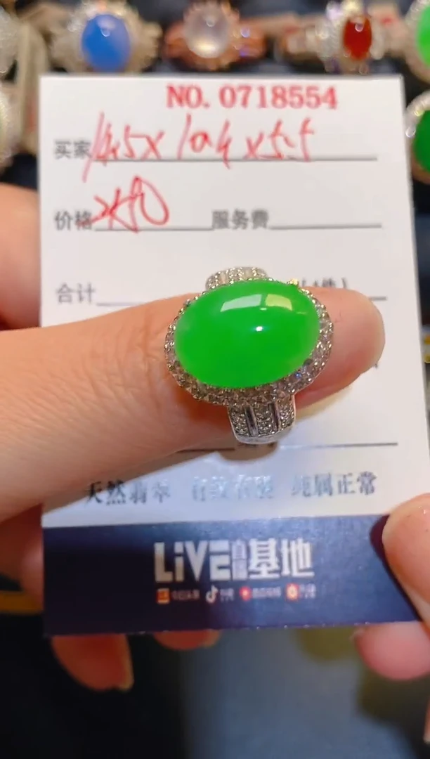 未镶嵌翡翠耳饰天然