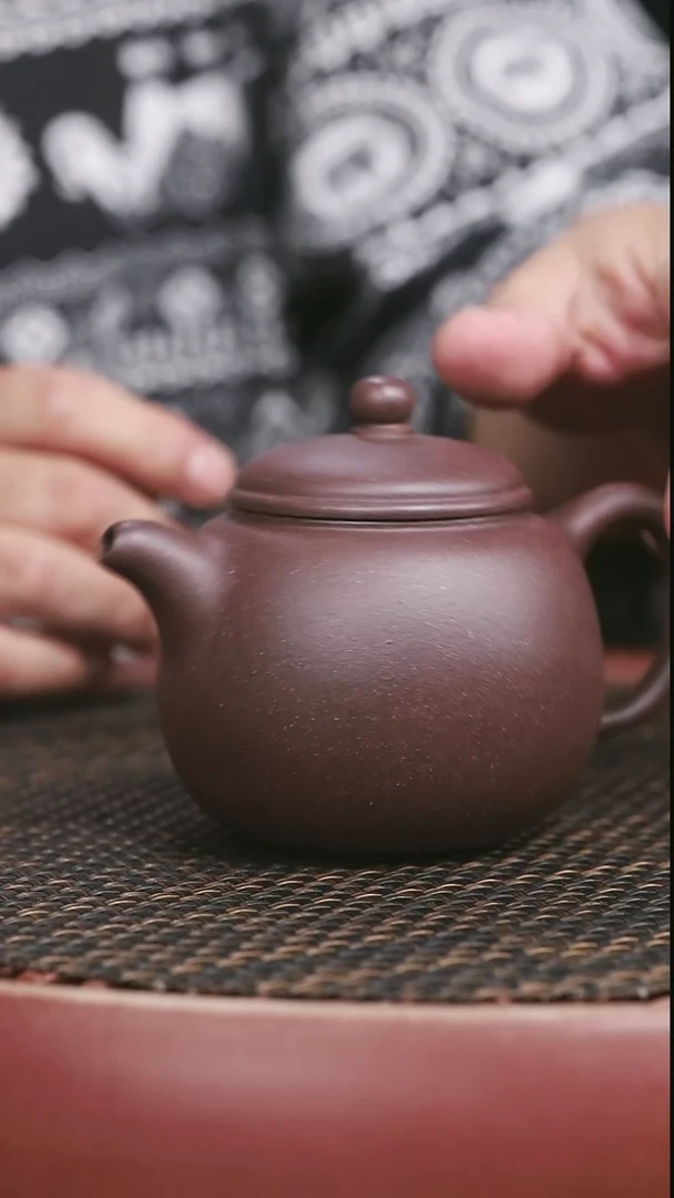 茶壶紫砂高砂老紫泥纳底匏樽280CC