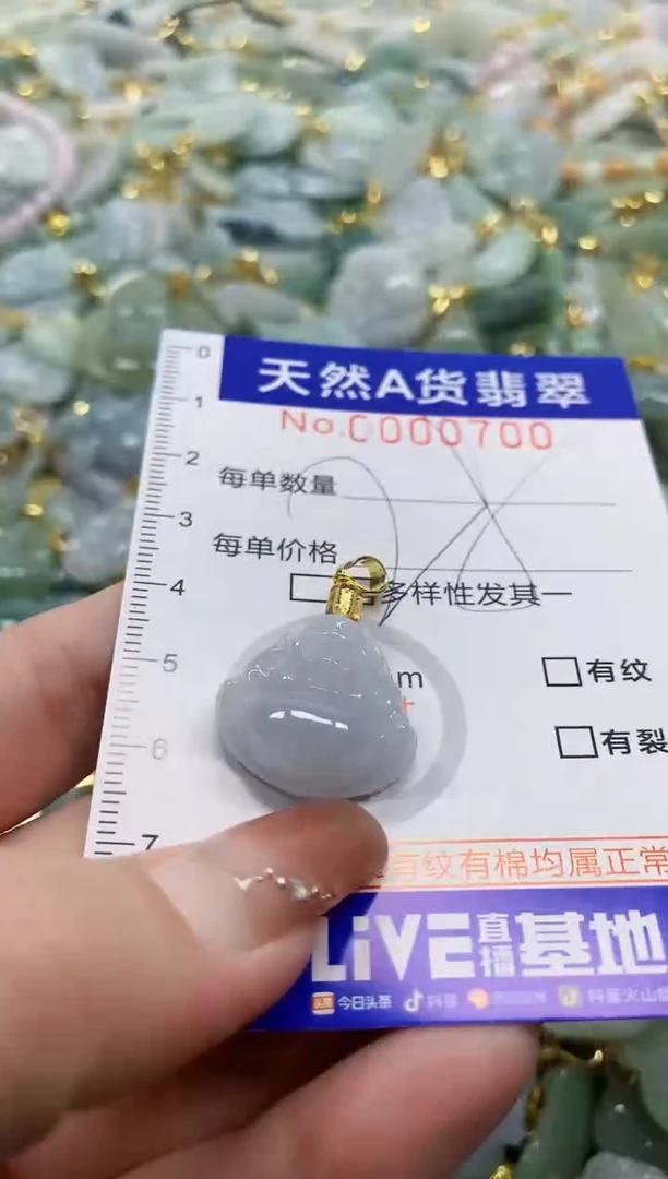 颈饰未镶嵌翡翠天然A货翡翠