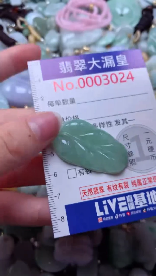 翡翠未镶嵌吊坠(不含链)3024
