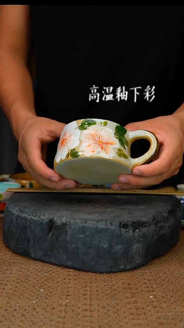 釉下彩56手工高温陶瓷