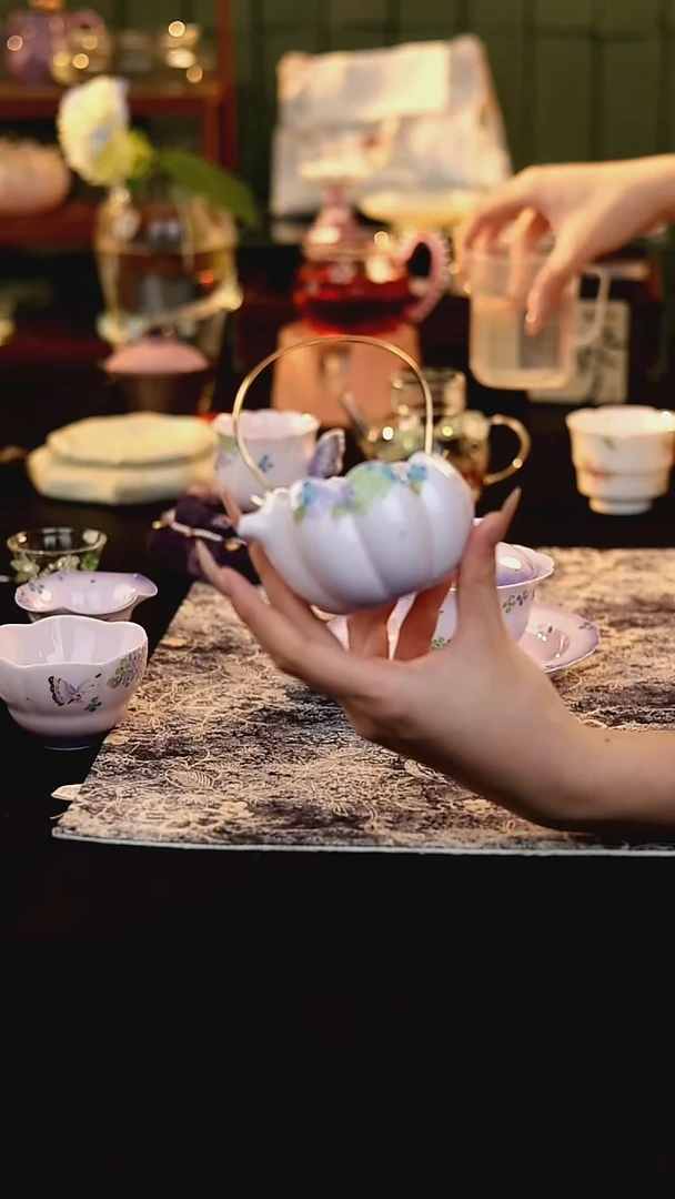 瓷片梵汝@@@@@@梵汝紫海迷蝶公道杯