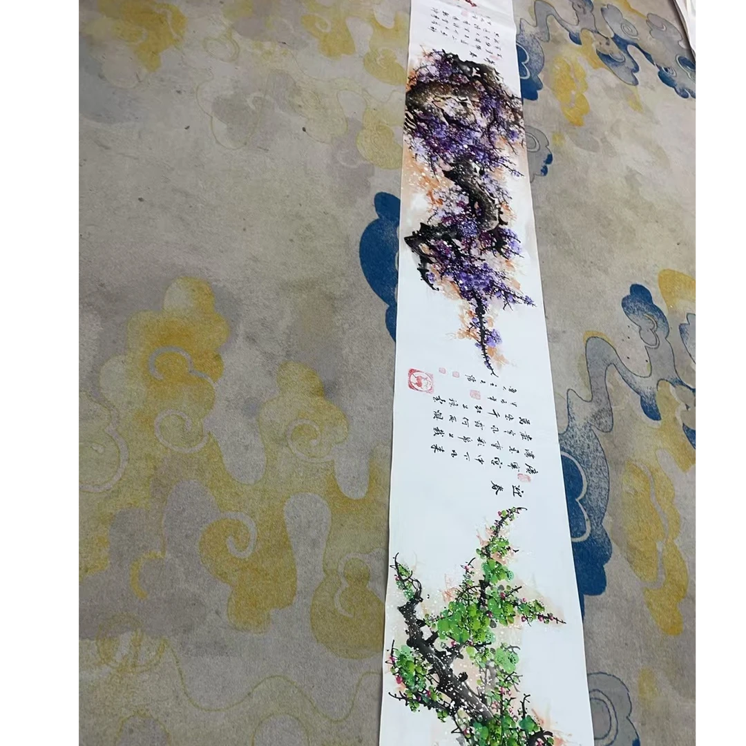 王夫怀-《四色梅花》-八米宣纸-纯手绘作品