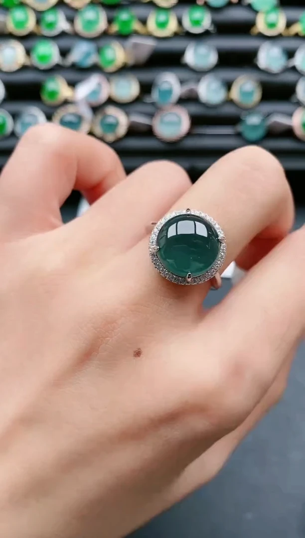 【闪购商品】翡翠戒指银S925镶嵌11111111111