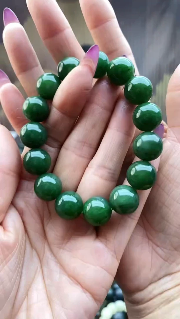 未镶嵌手串和田玉碧玉14