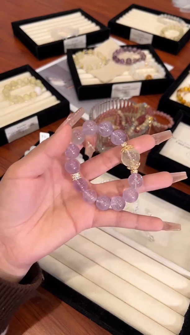 【闪购商品】水晶手链合金紫水晶手链x1527