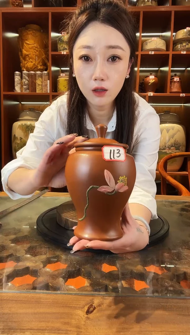 罐云南建水紫陶复烧小茶罐@113